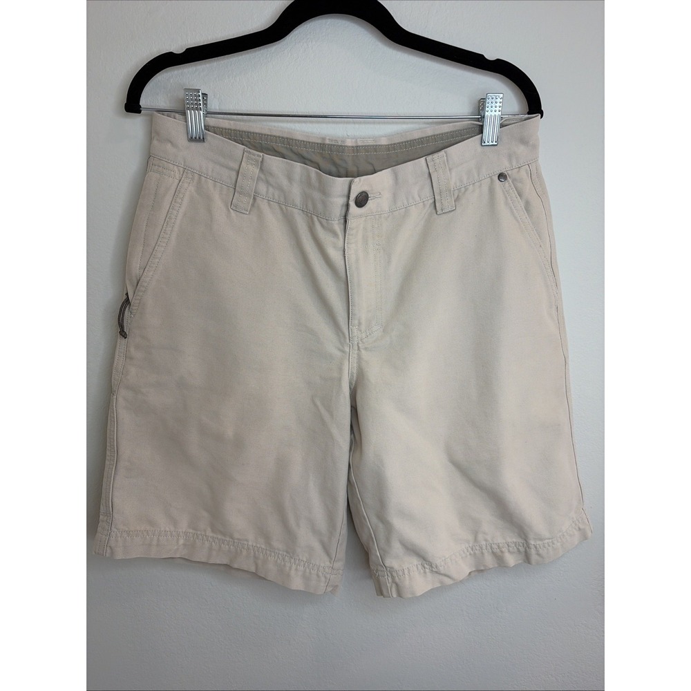 Columbia Mens 32W 10 Inseam Khaki Hiking Utility Shorts Canvas Gorpcore